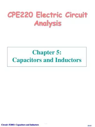 CPE220 Electric Circuit Analysis