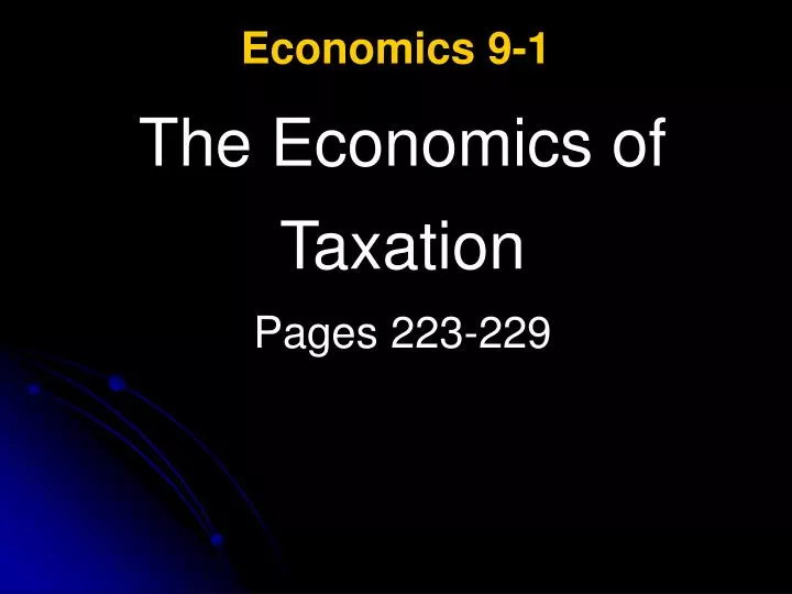 economics 9 1