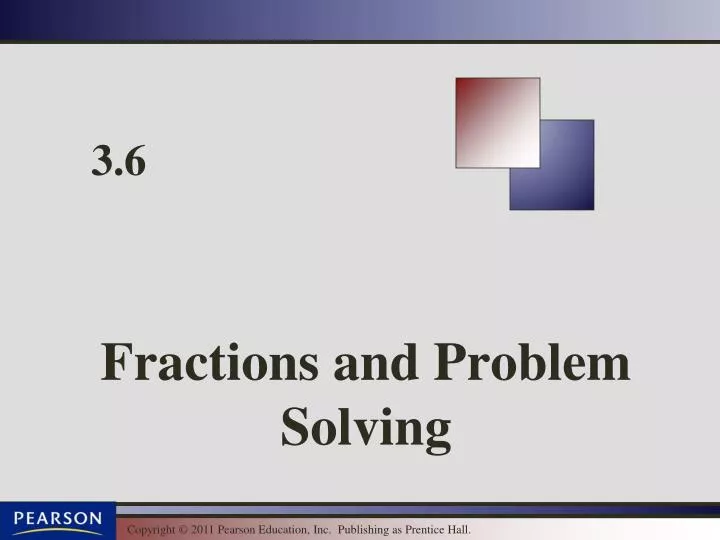fractions and problem solving