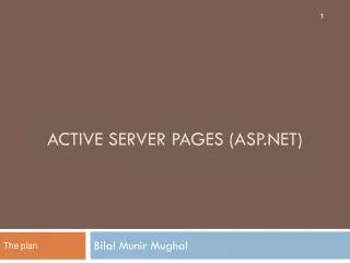 Active server pages (ASP.NET)