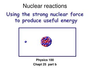 Nuclear reactions