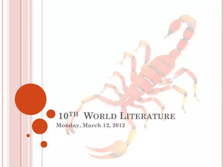 10 th world literature