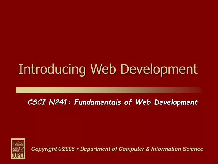 introducing web development