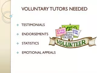 VOLUNTARY TUTORS NEEDED