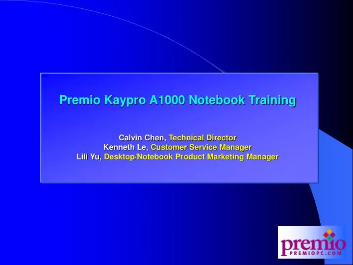 premio m266 and k266 amd training