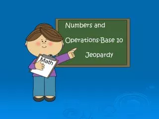 Numbers and Operations-Base 10 Jeopardy Graphics: mycutegraphics