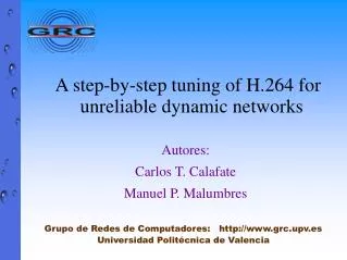 autores carlos t calafate manuel p malumbres