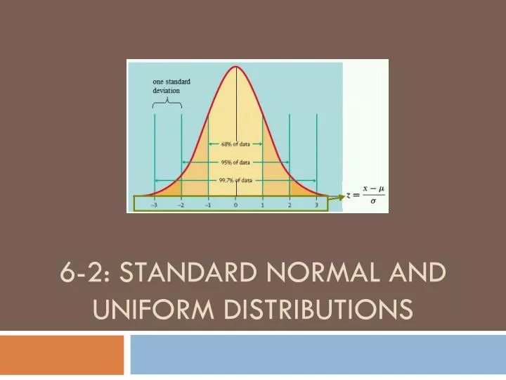 6 2 standard normal and uniform distributions