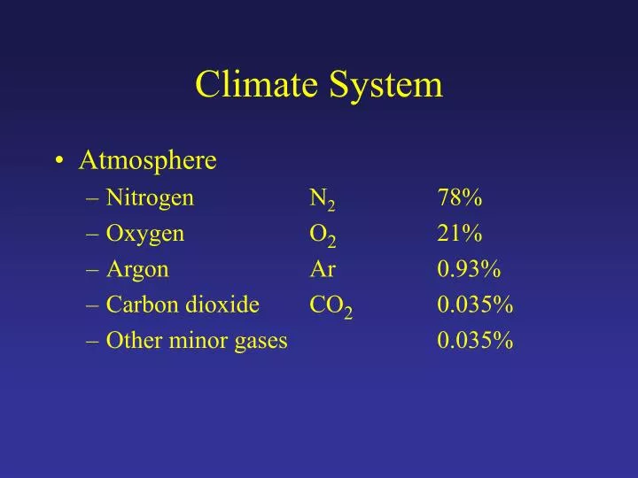 climate system