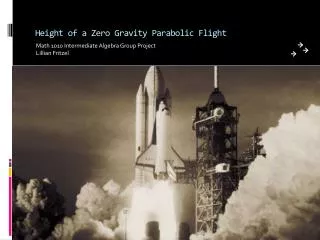 Height of a Zero Gravity Parabolic Flight