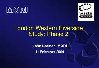 London Western Riverside Study: Phase 2