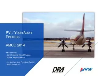 PVI / Your Audit Findings AMCO 2014