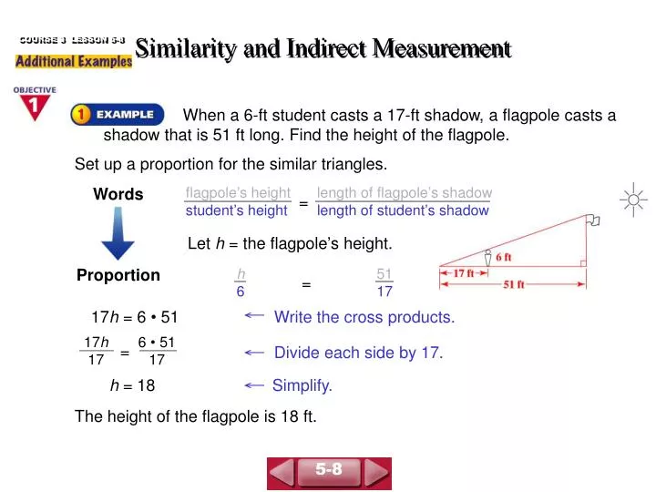 similarity and indirect measurement