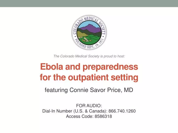 ebola and preparedness for the outpatient setting