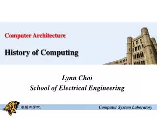 Lynn Choi School of Electrical Engineering