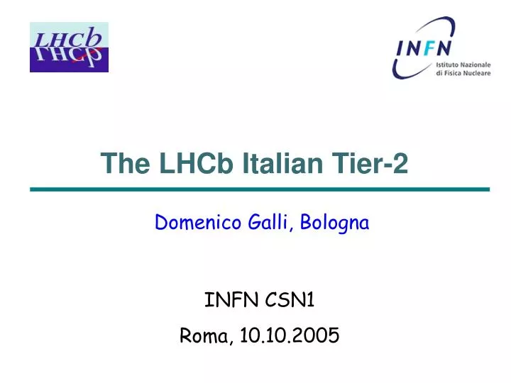 the lhcb italian tier 2