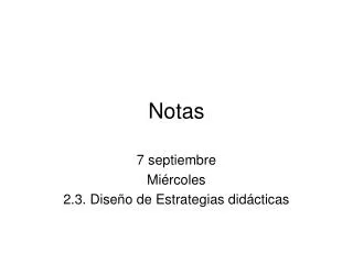 notas