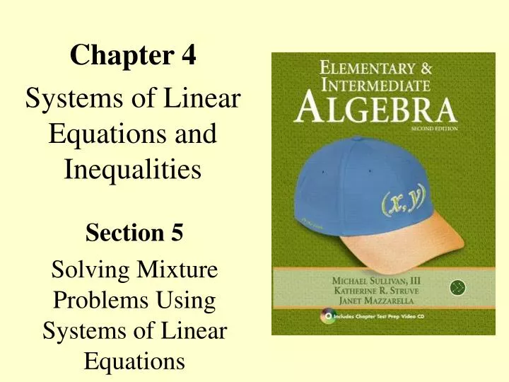 chapter 4 systems of linear equations and inequalities