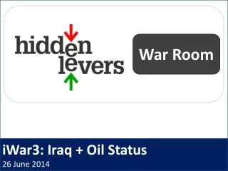 iWar3: Iraq + Oil Status 26 June 2014