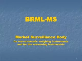 BRML- MS