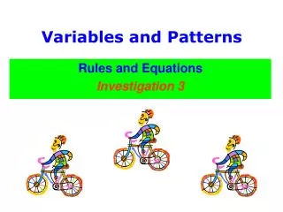 Variables and Patterns