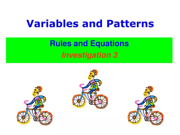 variables and patterns