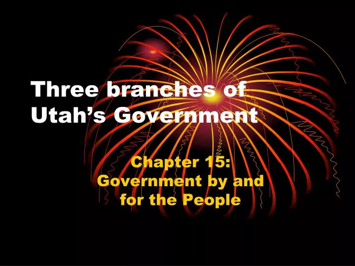 three branches of utah s government