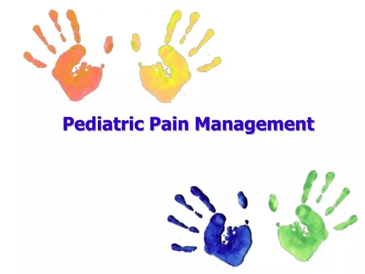 pediatric pain management