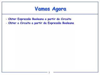 vamos agora