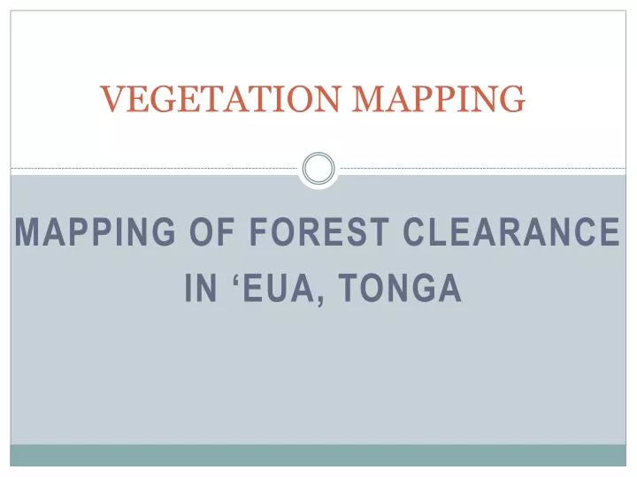vegetation mapping