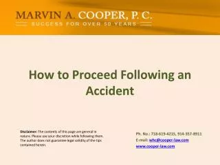 How to Proceed Following an Accident