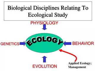 Biological Disciplines Relating To Ecological Study