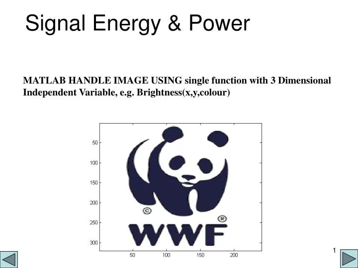 signal energy power
