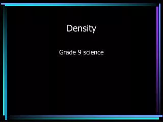 Density