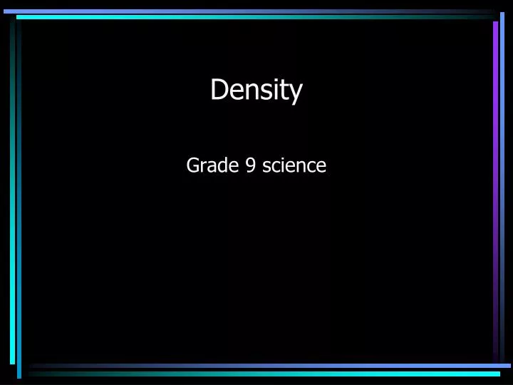 density