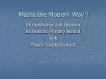 Maths the Modern Way!! - slide 1