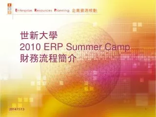 2010 erp summer camp