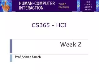 CS365 - HCI