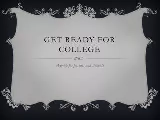 Get Ready for College