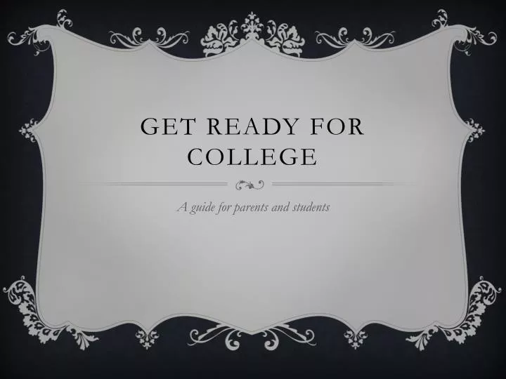 get ready for college