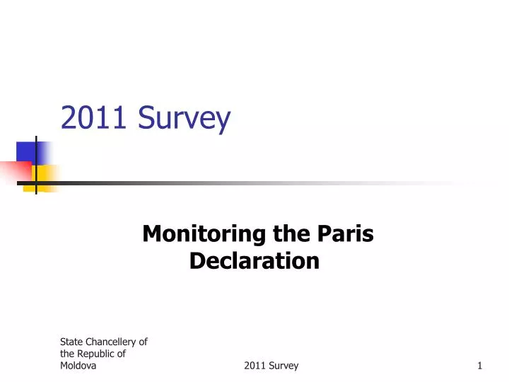 2011 survey