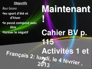 fran ais 2 lundi le 4 f vrier 2013