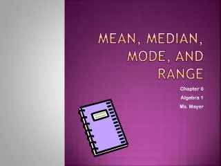 mean median mode and range