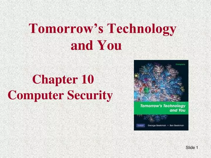 tomorrow s technology and you chapter 10 computer security