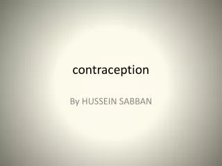 contraception