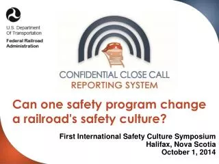 Can one safety program change a railroad's safety culture?