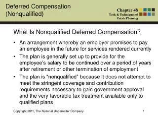 What Is Nonqualified Deferred Compensation?