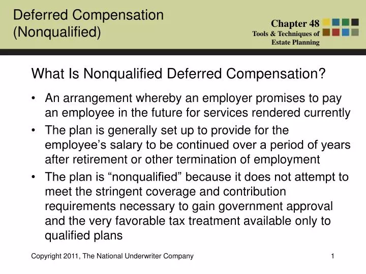 what is nonqualified deferred compensation