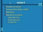 Understanding Dynamic Structures: Abstract Data Types and Linked Lists - slide 1