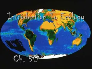 Introduction To Ecology